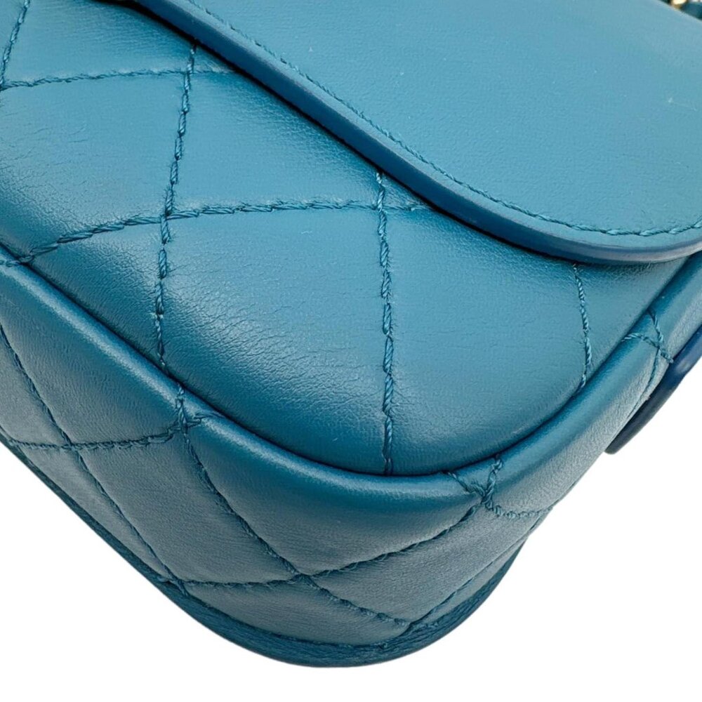 Chanel  Multi Pouching Flap With Coin Purse Quilted Calfskin Leather Crossbody B - Picture 8 of 12